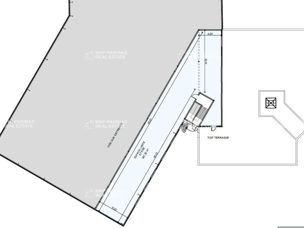 287 m² pour ce bureaux en location à Saint-pierre-des-corps