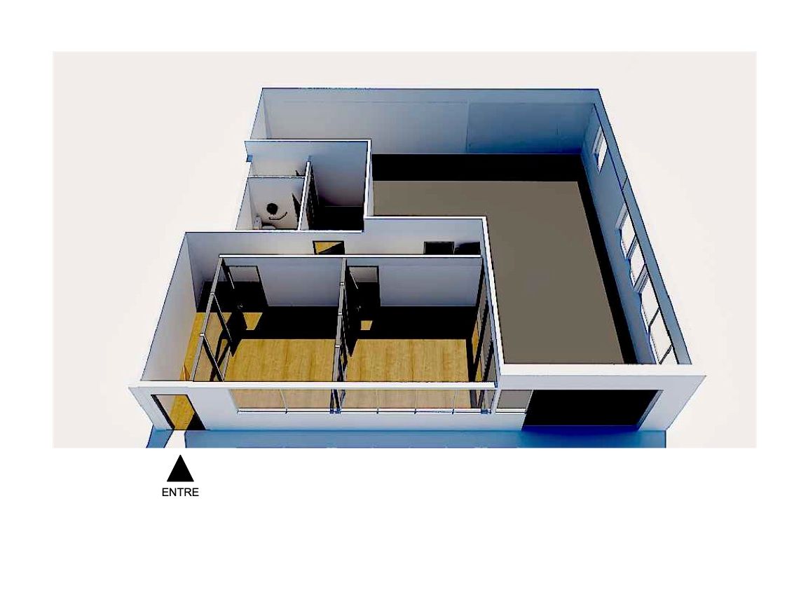 Entrepôt avec bureaux d'environ 130m2 à Merignac