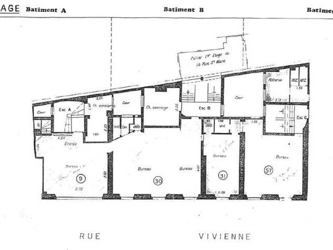 Location bureaux 95 m² non divisibles