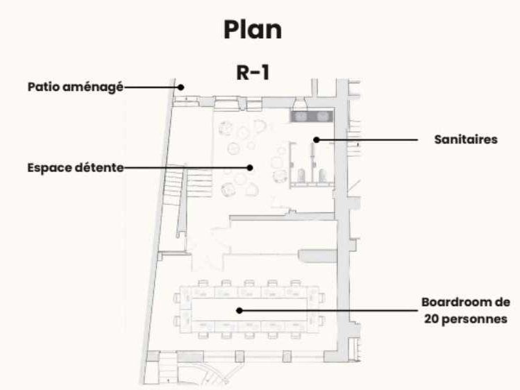 Bureaux fermé Coworking bureaux 990 m² non divisibles