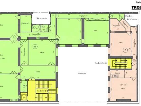 Location bureaux 250 m² non divisibles