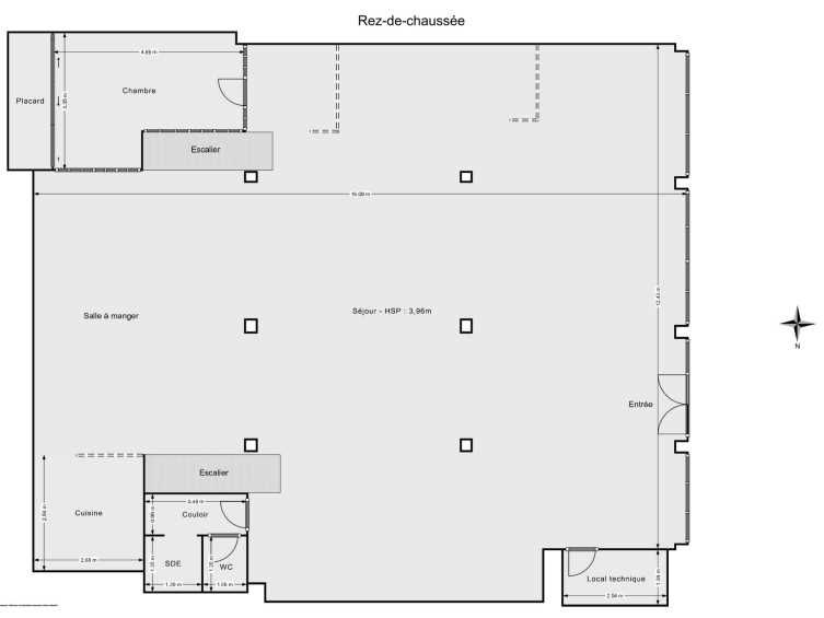 Location bureaux 277 m² non divisibles