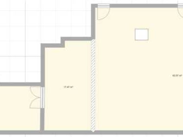 Location bureaux 157 m² non divisibles