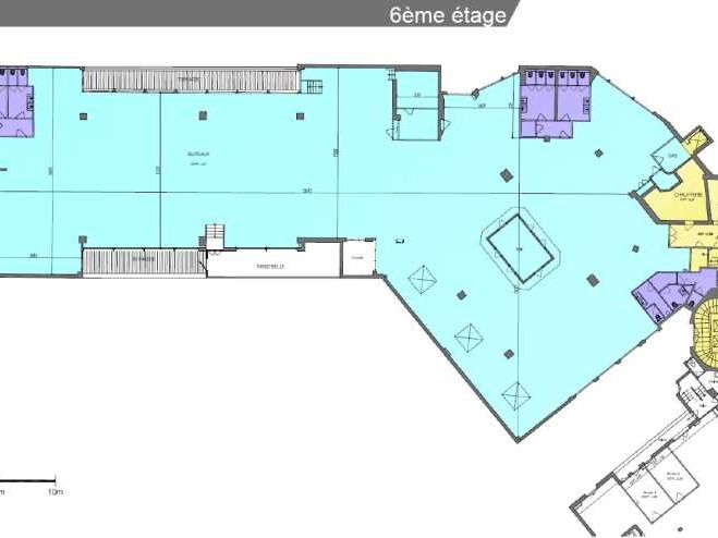 Location bureaux 1481 m² non divisibles