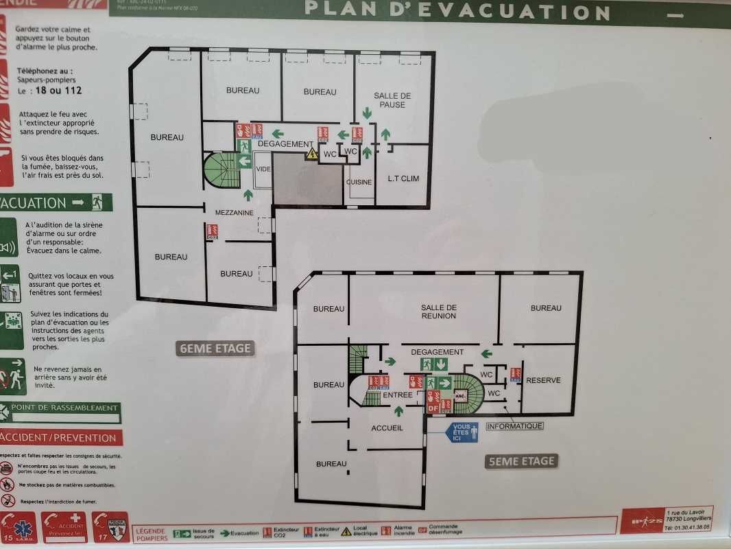 Location bureaux 372 m² non divisibles