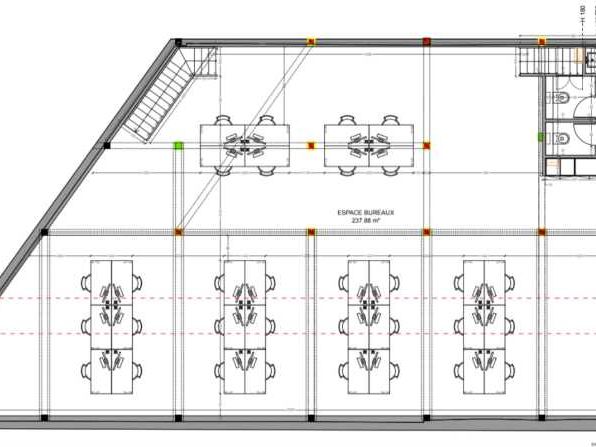 Location bureaux 389 m² non divisibles