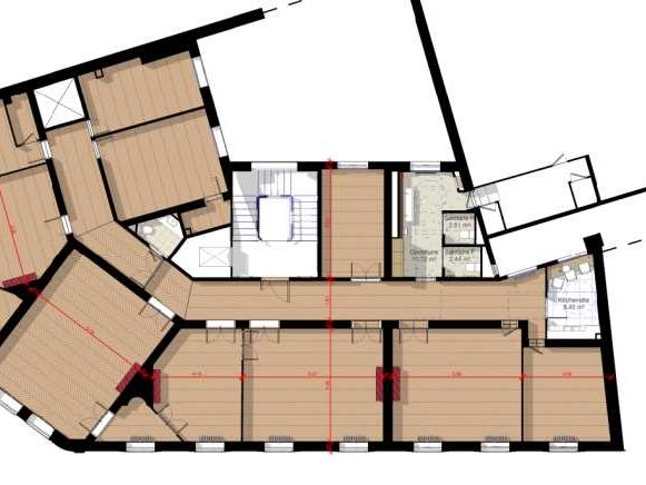 Location bureaux 350 m² non divisibles