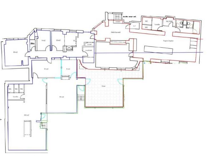 Location bureaux 243 m² non divisibles