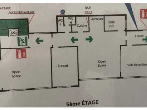 Location bureaux 203 m² non divisibles