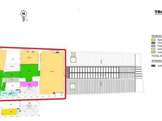 Location bureaux 360 m² divisibles à partir de 180 m²