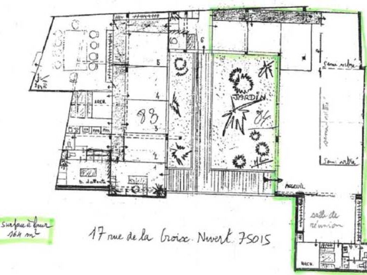 Location bureaux 164 m² non divisibles
