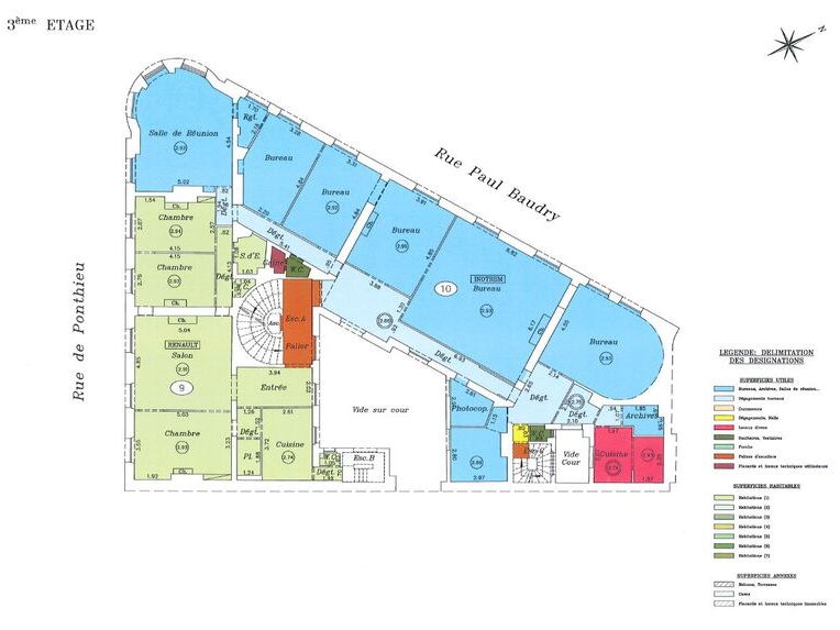 Location bureaux 235 m² non divisibles