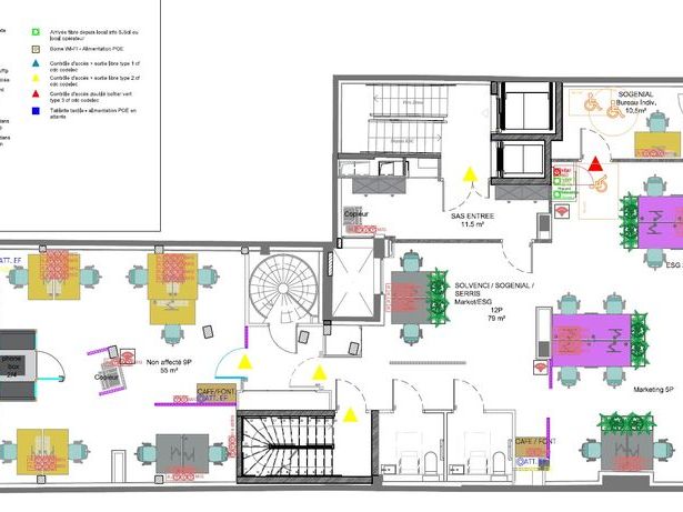 Location bureaux 220 m² non divisibles