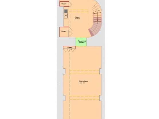 Location bureaux 553 m² non divisibles