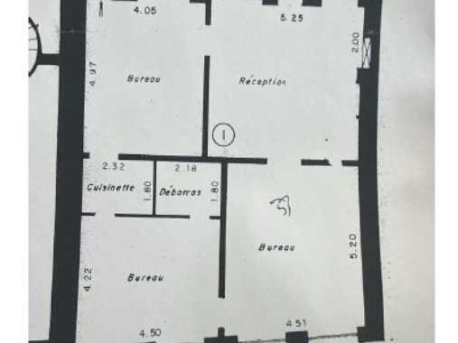 Location bureaux 105 m² non divisibles