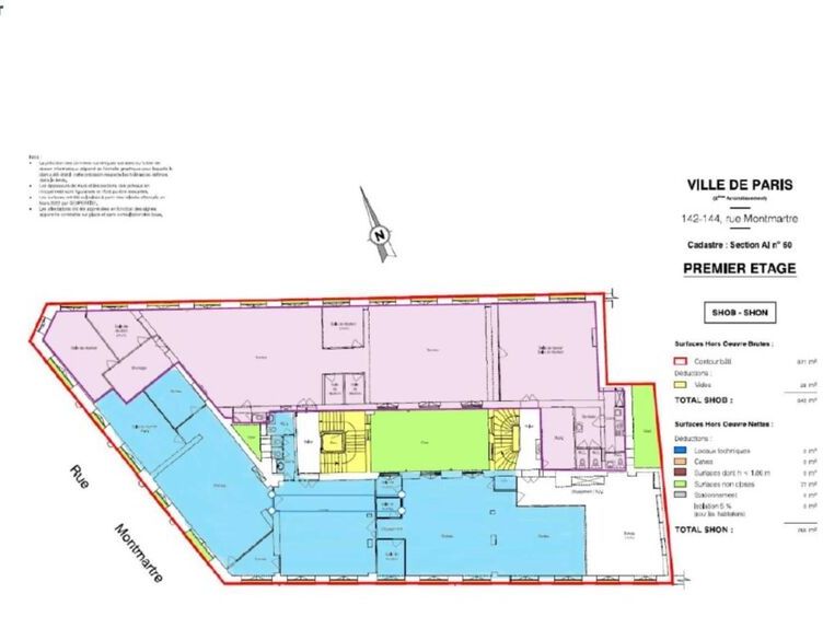 Location bureaux 270 m² non divisibles