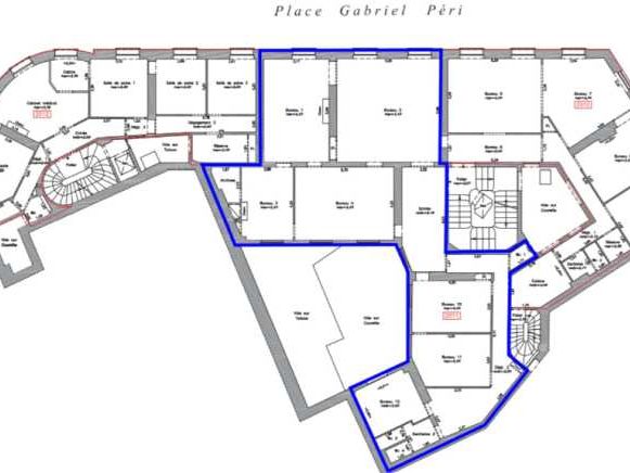 Location bureaux 175 m² non divisibles