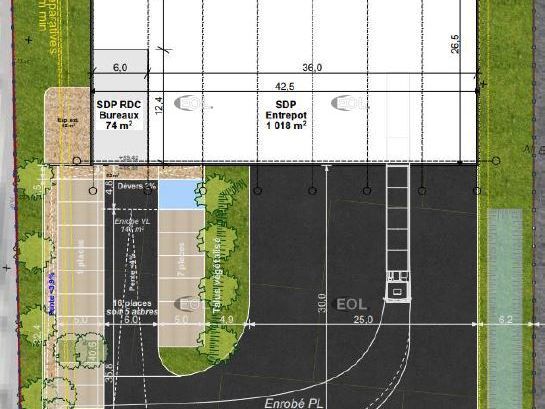 Vente Local d'activités 1166 m² non divisibles