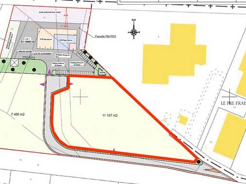 Vente terrain 9847 m² non divisibles