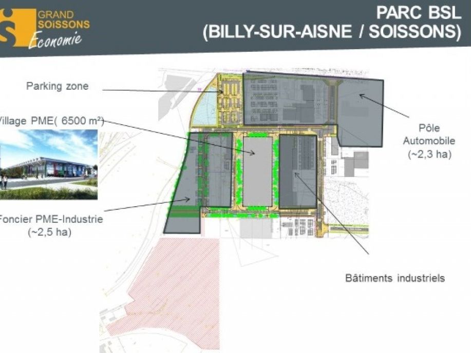 Achat terrains industriels près de Soissons (02)