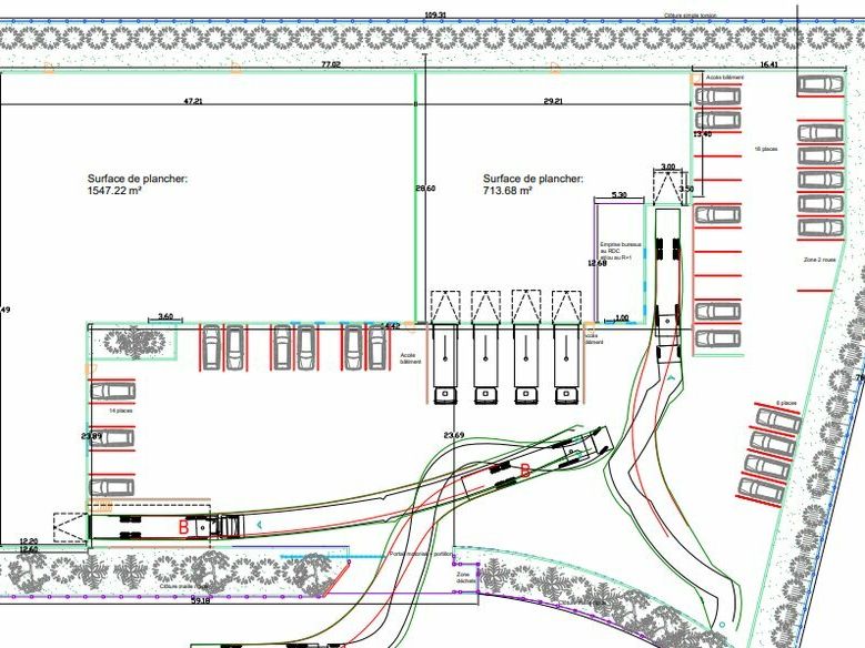 ZAC CROIX BLANDIN - Cellule 1 pour une surface de 1.547 m² env.