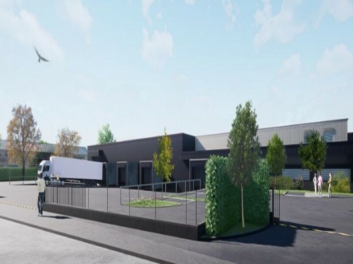 A louer sur la commune de Chassieu, un entrepôt de 4 856 m².