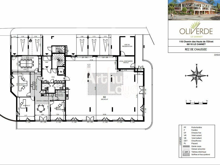 Bureaux 395 m² à vendre Le Cannet - Bâtiment PRIME