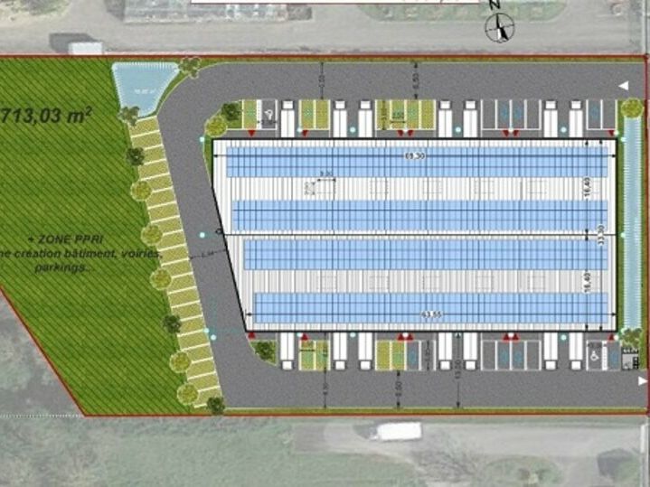 Locaux d'activités de 2960 m² divisibles à louer à Châtellerault (86)