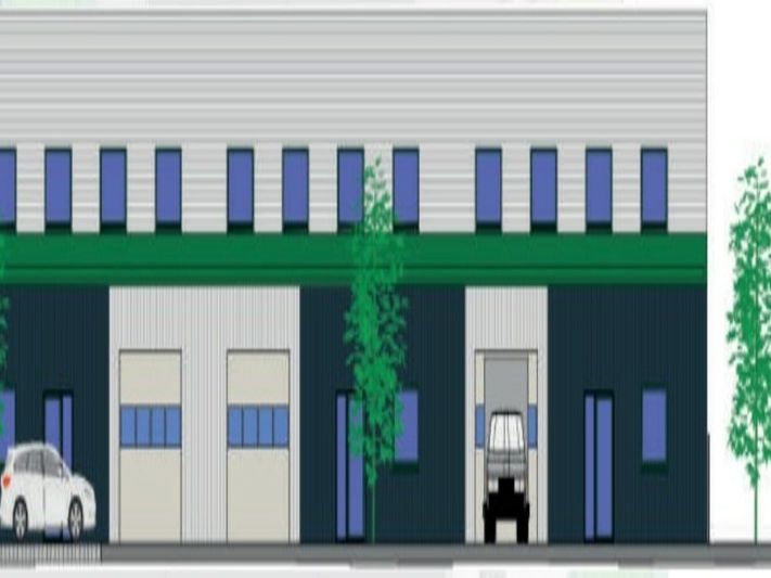 A Tignieu Jameyzieu, locaux d'activités de 230 m² disponibles à la location avec 2 places de parking.