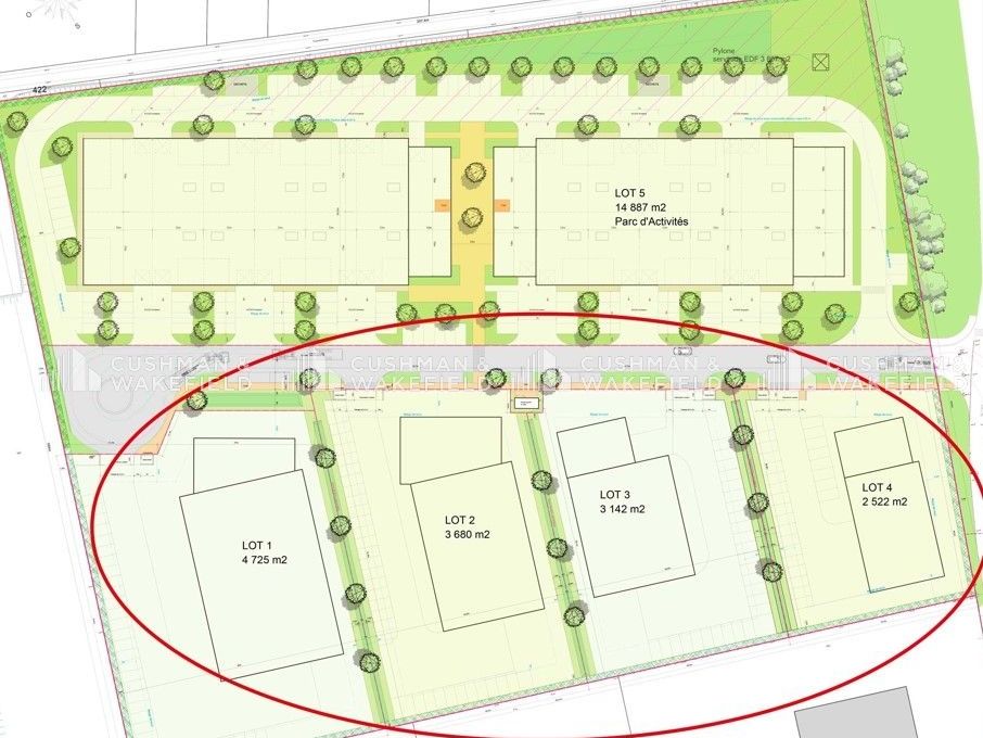 Vente terrain 14069 m² divisibles à partir de 2522 m²