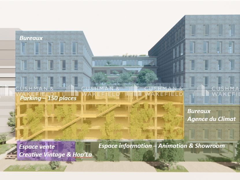Vente bureaux 4574 m² divisibles à partir de 0 m²
