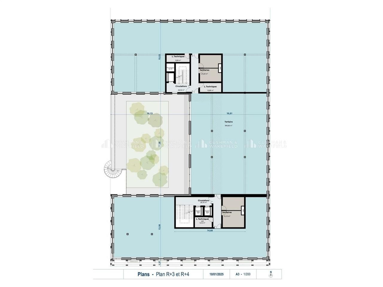 Vente bureaux 4574 m² divisibles à partir de 0 m²