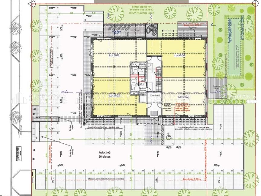 Vente bureaux 798 m² divisibles à partir de 125 m²