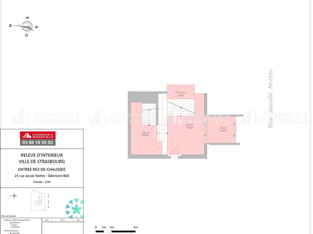 Location bureaux 1933 m² non divisibles