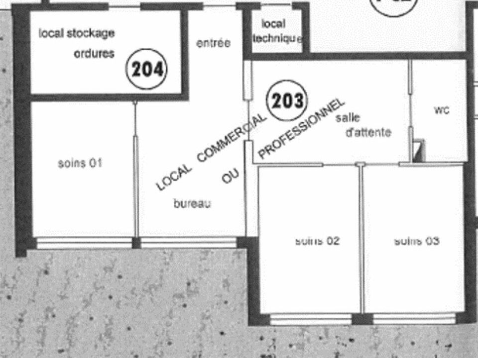 Cellule de bureaux de 73m²  au sein d'un pôle médical 