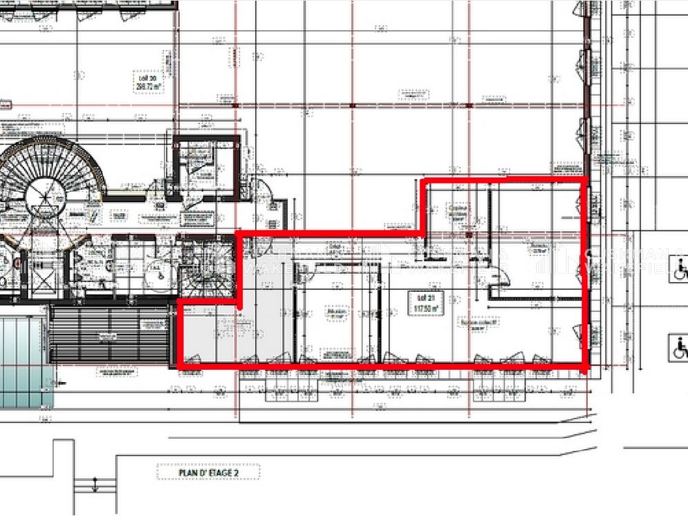 Location bureaux 130 m² non divisibles