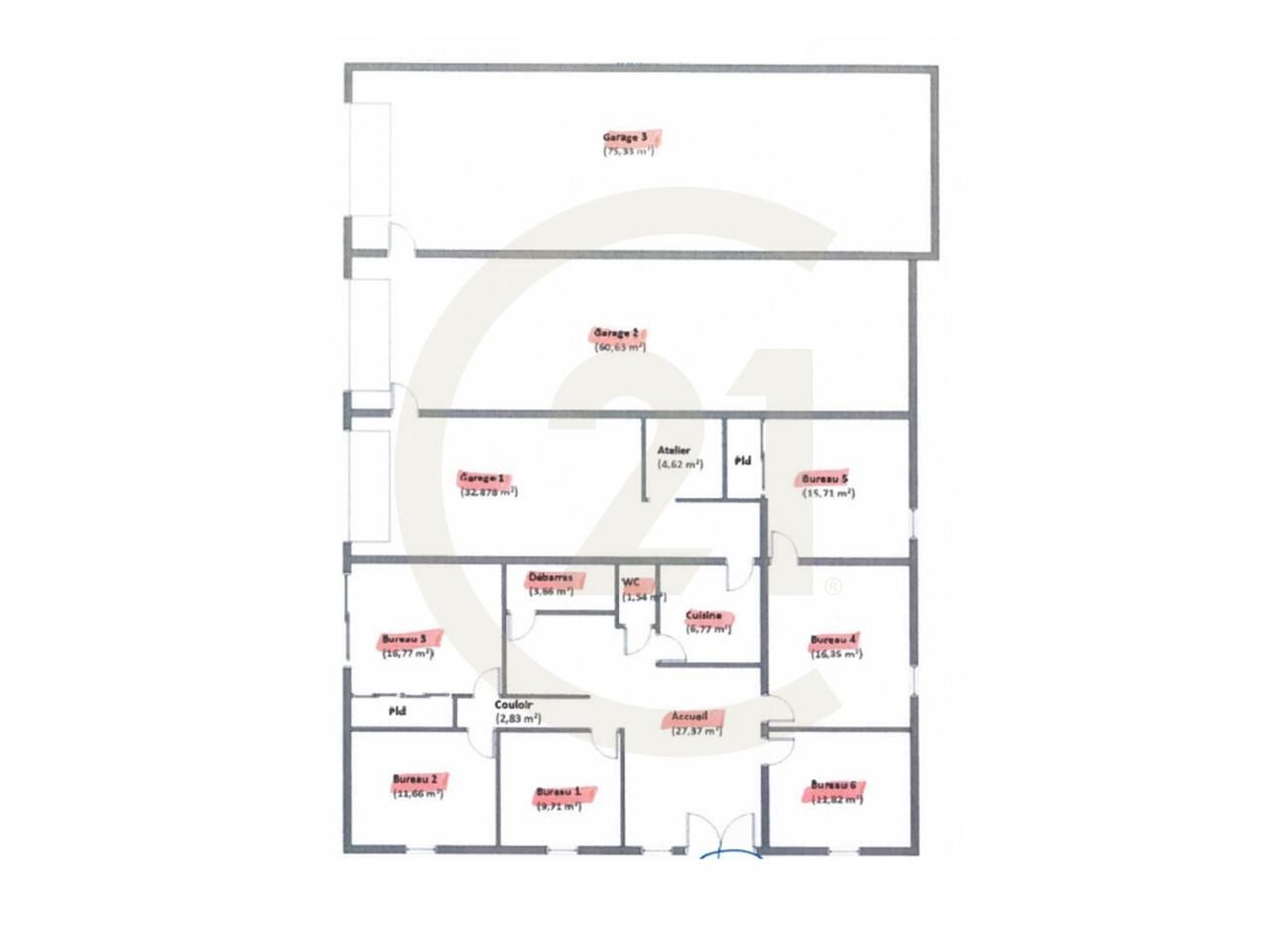 Location local 297.00 m² à LONS LE SAUNIER