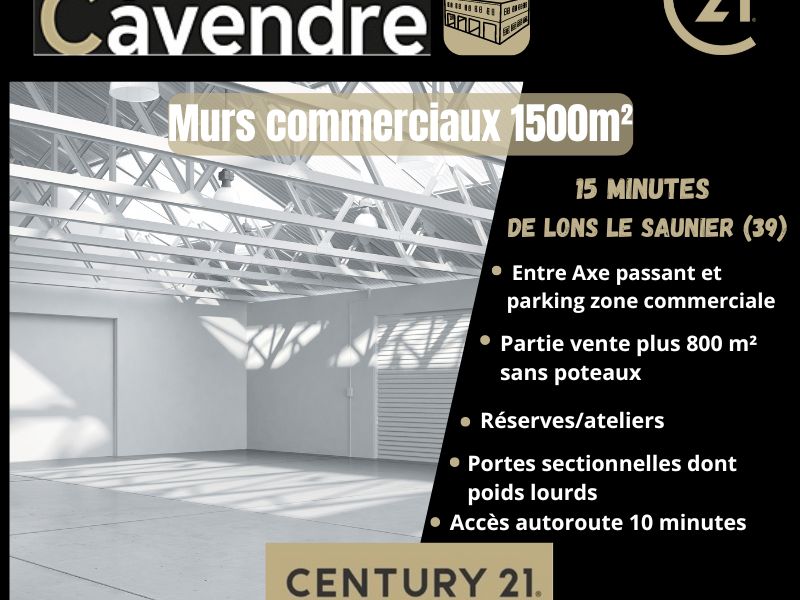 Vente local commercial 1500.00 m² à LONS LE SAUNIER