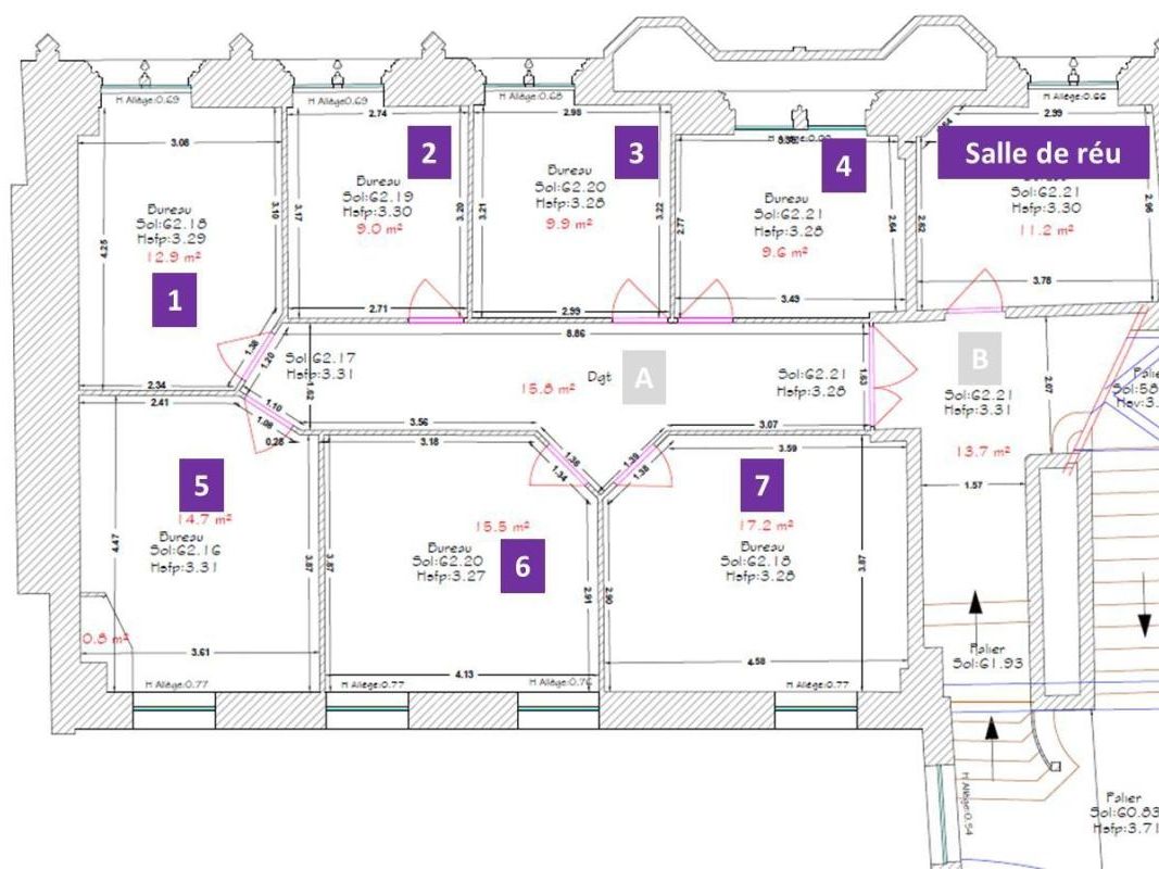 Location centre d'affaires 17 m² divisibles à partir de 9 m²