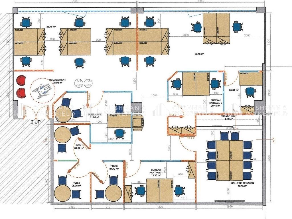 Vente bureaux 429 m² divisibles à partir de 147 m²