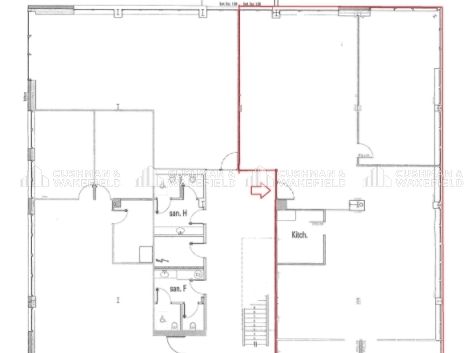 Location bureaux 313 m² non divisibles