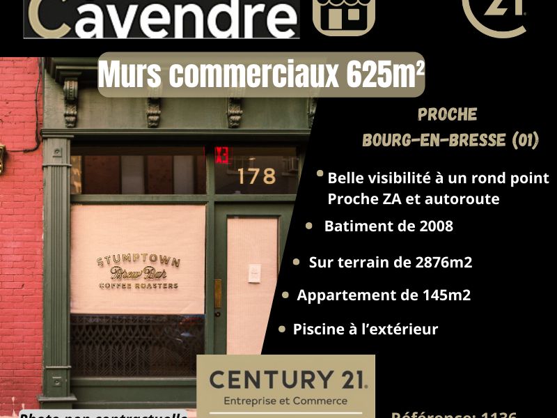 Vente local commercial 625.00 m² à BOURG EN BRESSE
