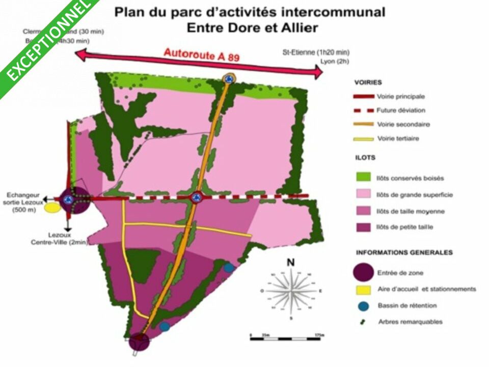 Terrain industriel de 12 ha à vendre, proche de Clermont-Ferrand (63)
