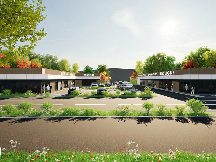 Location local commercial 1043 m² divisibles à partir de 120 m²