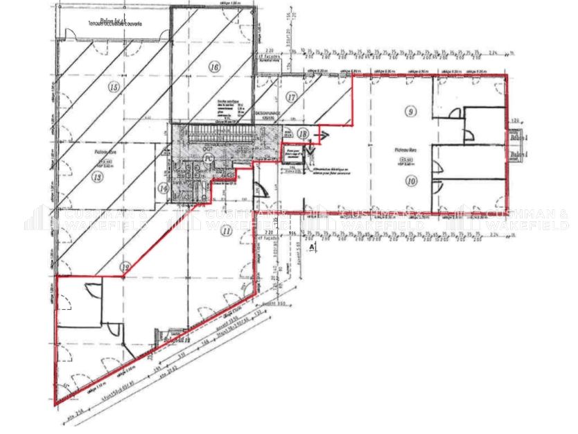 Location bureaux 378 m² divisibles à partir de 60 m²