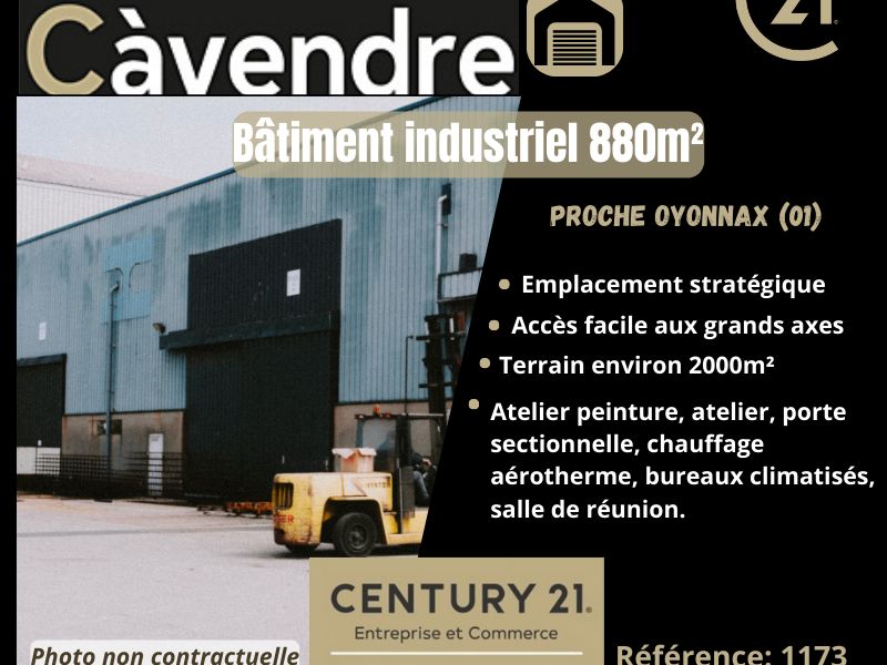 Vente local 880.00 m² à OYONNAX