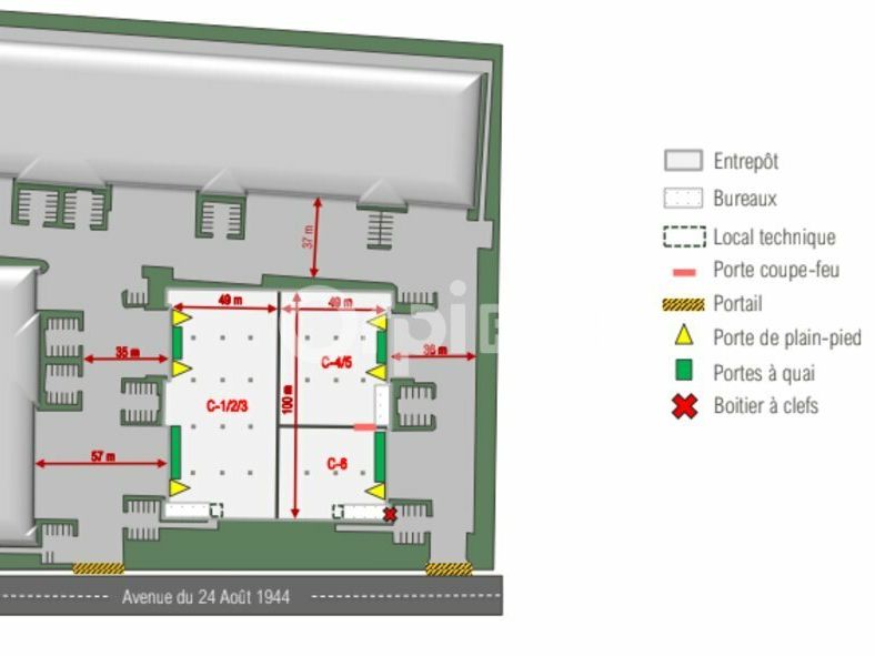 LOCAL D'ACTIVITE A LOUER - 10 105  m² - CORBAS