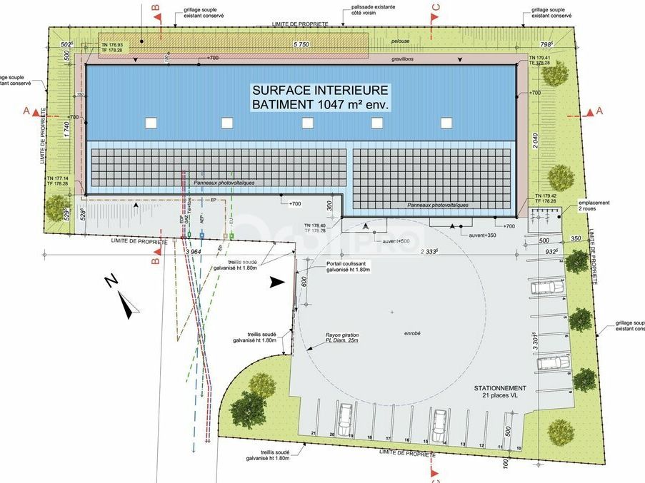 LOCAL D'ACTIVITE A VENDRE OU A LOUER- 1 247 m² - GUEREINS