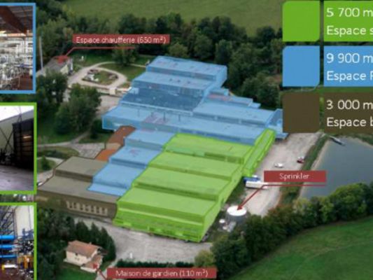 Location entrepôts 19200 m² non divisibles