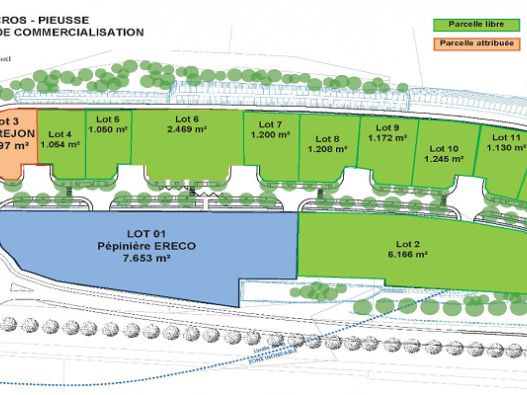 Vente terrain 6166 m² divisibles à partir de 1050 m²